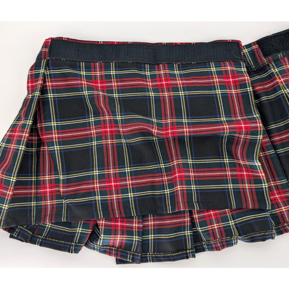 Sport Kilt Womens  Stewart Black‎ Tartan Plaid Micro Mini Pleated Skirt Medium - Picture 8 of 11